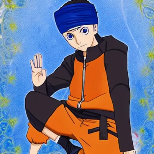 Prompt: naruto as a religious sikh