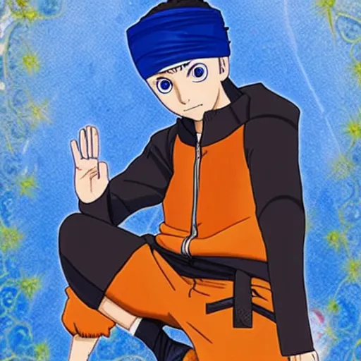 Image similar to naruto as a religious sikh