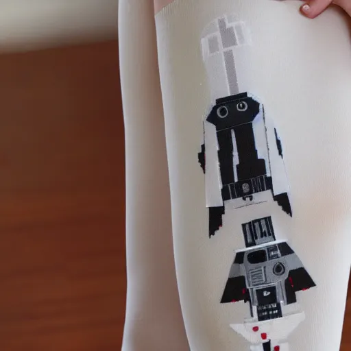 Prompt: Star Wars AT-AT in stockings