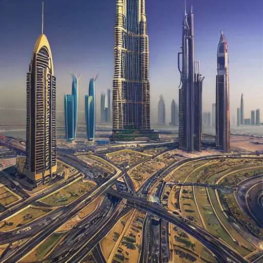 Prompt: gta : dubai, by artgerm