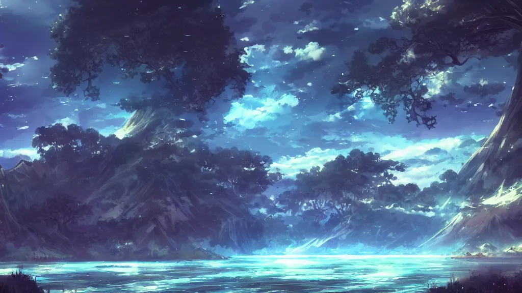 Anime background, Fantasy landscape, Anime scenery