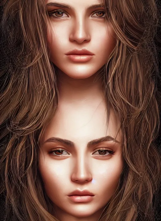 Prompt: portrait of the most beautiful woman in the world, intricate, elegant, highly detailed, photorealistic, trending on artstation, digital art