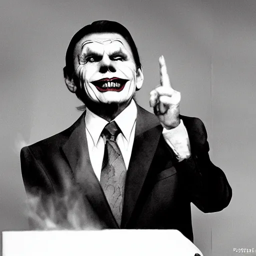 Prompt: pastor kenneth copeland as the joker