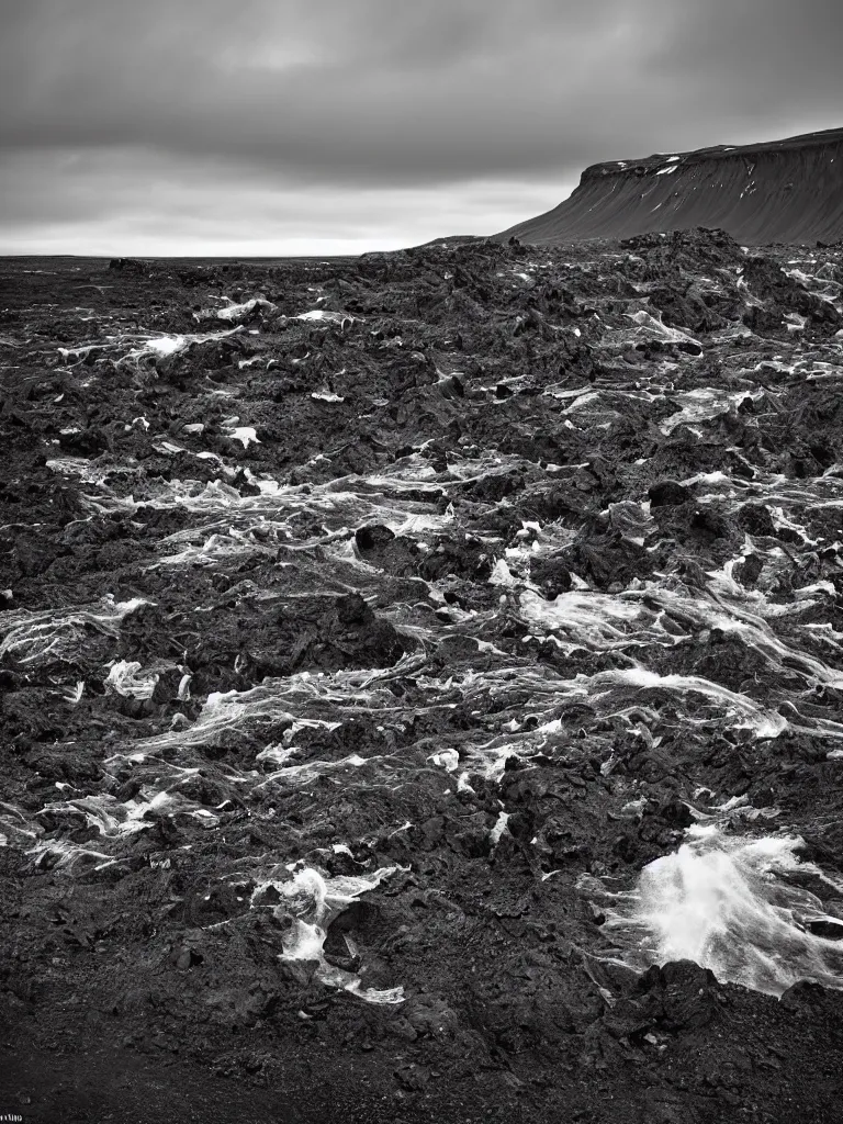 Image similar to chaos in the nature of iceland, by geert goiris, award - winning photography, concept art