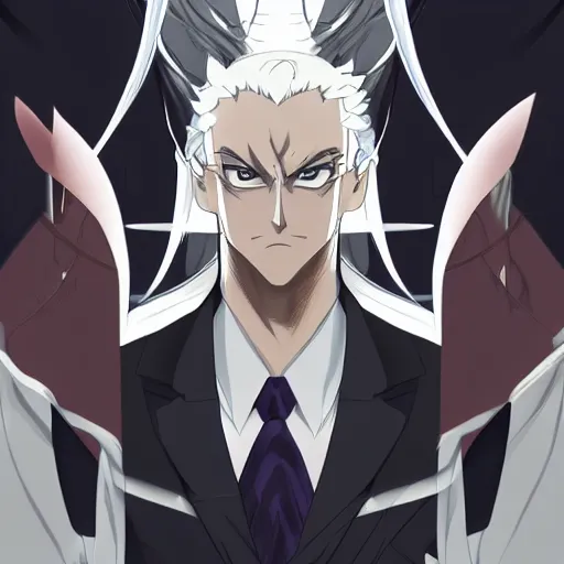 Image similar to portrait of mister negative, anime fantasy illustration by tomoyuki yamasaki, kyoto studio, madhouse, ufotable, trending on artstation