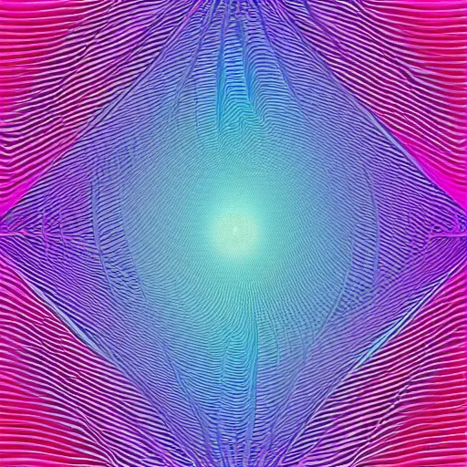 Image similar to a blue and pink background with a pattern, a computer rendering by ronnie landfield, trending on behance, generative art, anaglyph filter, anaglyph effect, stipple