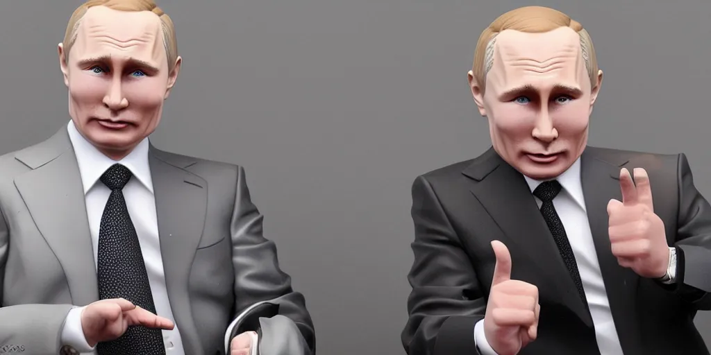 Prompt: putin, anime figurine