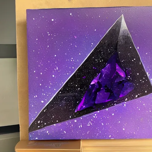 Prompt: Floating dark-purple crystal shard 🎨🖌️