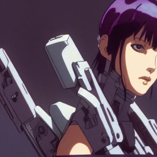 Image similar to Ghost in the Shell, GitS, perfect face, Motoko Kusanagi, film, adaptation, style anime, by Masamune Shirow