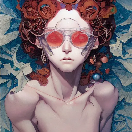 Prompt: prompt : evangeleon portrait soft light painted by james jean and katsuhiro otomo and erik jones, inspired by evangeleon anime, smooth face feature, intricate oil painting, high detail illustration, sharp high detail, manga and anime 1 9 9 9