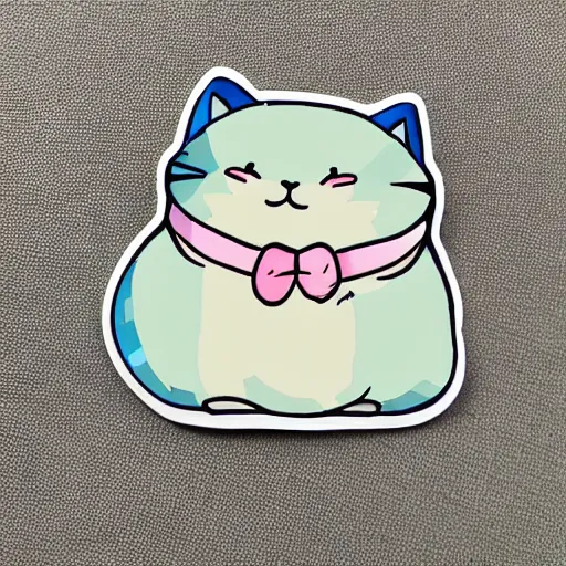 Image similar to cute chubby cat sticker