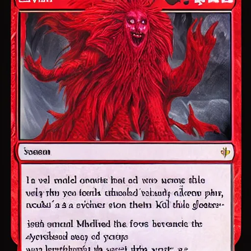 Image similar to evil red dream monster from the void