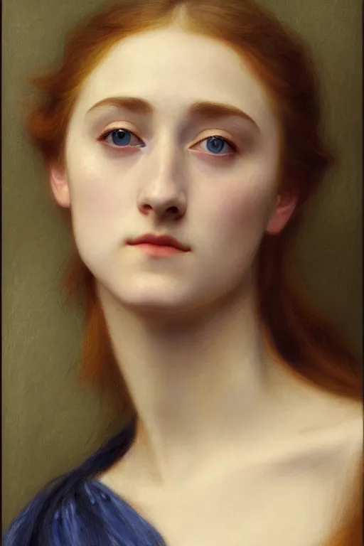 Image similar to saoirse ronan, painting by rossetti bouguereau, detailed art, artstation