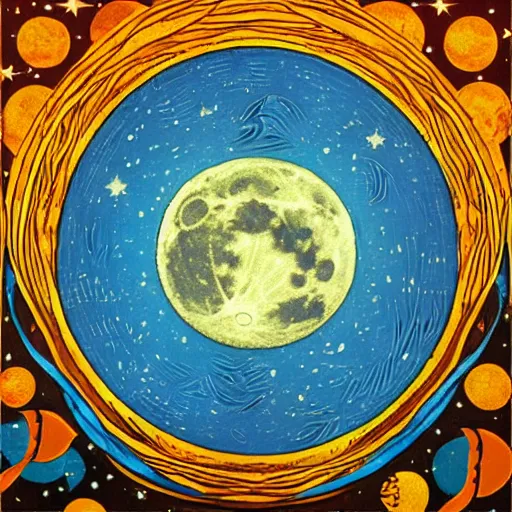 Image similar to full moon in aquarius