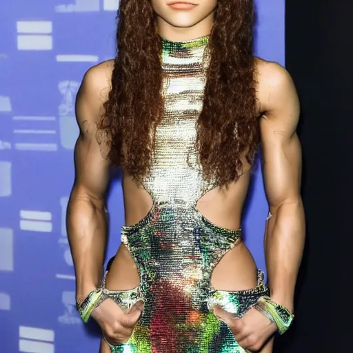 Image similar to Cyborg Zendaya