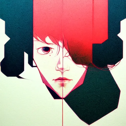 Image similar to portrait soft light, by killian eng and conrad roset, inspired by akira anime, etching, fine, sharp high detail, screen print,