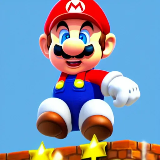 Prompt: photo of person with mouth open and tiny super mario is inside mouth