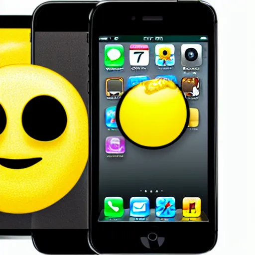 Prompt: yellow lemon wearing sunglasses emoji iphone