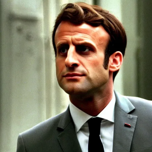 Image similar to Jungle growing on the hair of Emmanuel Macron in American Psycho (1999)