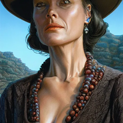 Image similar to Delores, westworld, by Mark Brooks, by Donato Giancola, by Android Jones