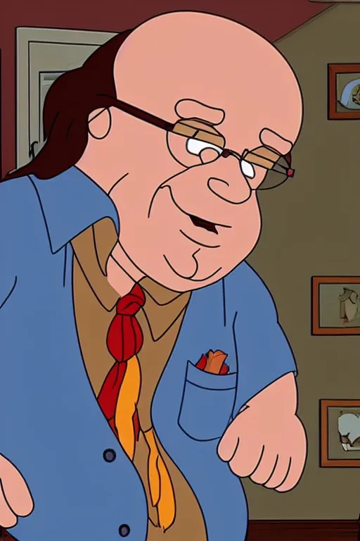 Image similar to danny devito on an episode of family guy