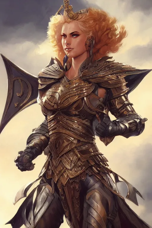 Image similar to amazon valkyrie athena, d & d, fantasy, portrait, highly detailed, headshot, digital painting, trending on artstation, concept art, sharp focus, illustration, art by artgerm and greg rutkowski and magali villeneuve