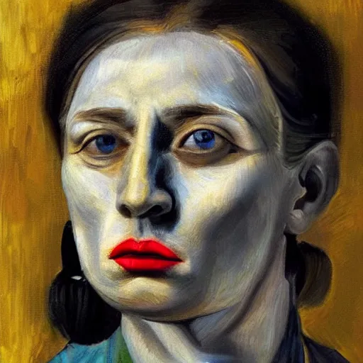 Prompt: intricate five star maltese facial portrait by pablo picasso, oil on canvas, hdr, high detail, photo realistic, hyperrealism, matte finish, high contrast, 3 d depth, centered, masterpiece, vivid and vibrant colors, enhanced light effect, enhanced eye detail, artstationhd