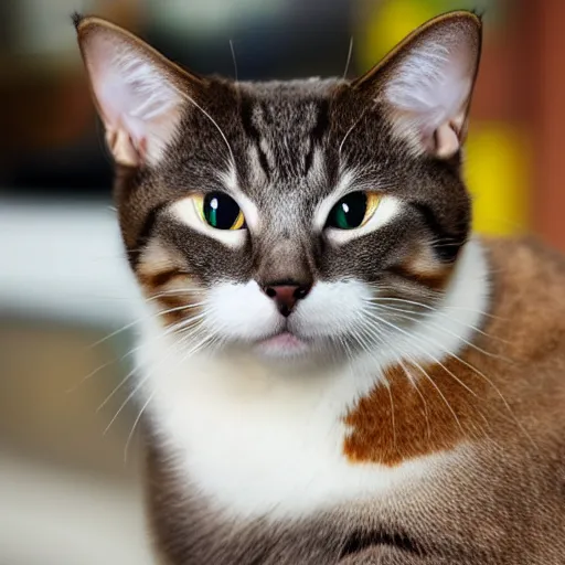 Image similar to inquisitive looking cat