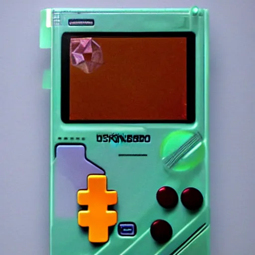 Image similar to gameboy made from gems