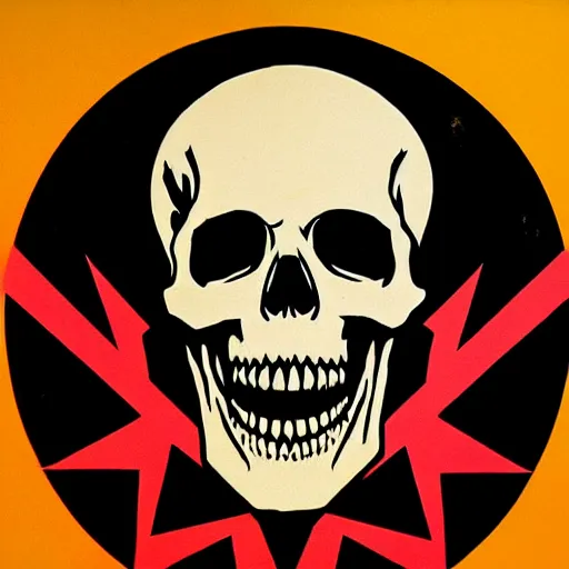 Image similar to punk skull, solo. by shepard fairey