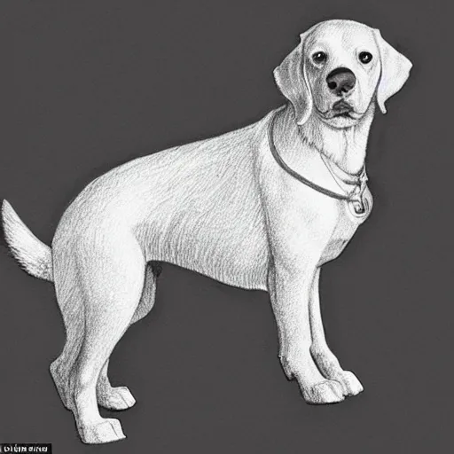 Image similar to doggo drawn in detailed sketch by renaissance maestro, trending, sold for millions, elegant, old sketch