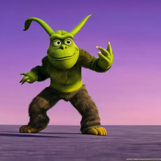 Image similar to emma watson godzilla yoda donkey kong pikachu yeti shrek super mario homer groot waluigi darth vader mike wazowski, highly detailed, extremely high quality, hd, 4 k, 8 k, professional photographer, 4 0 mp, lifelike, top - rated, award winning, cinematic, realistic, detailed lighting, detailed shadows, sharp, no blur, edited, corrected, trending