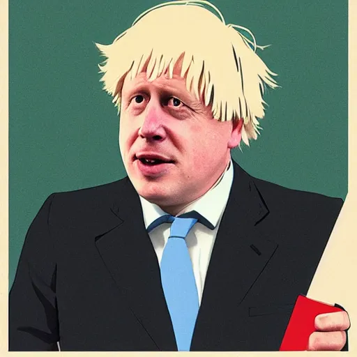 Image similar to Boris Johnson by Studio Ghibli