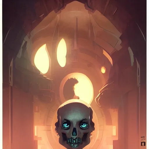 Image similar to gemhamburgerskull, Art Deco, Greg rutkowski, Trending artstation