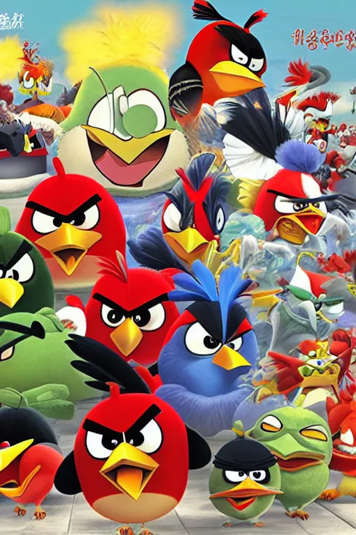 Image similar to Anthropomorphic angry bird fighter by Capcom, Akiman, Kinu Nishimura, Daigo Ikeno