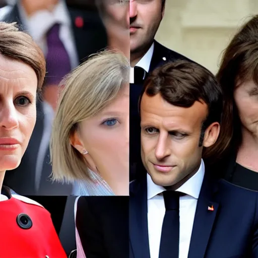 Image similar to beautiful female Emmanuel Macron