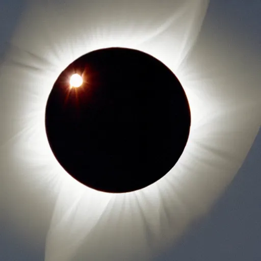 Image similar to photo of a solar eclipse