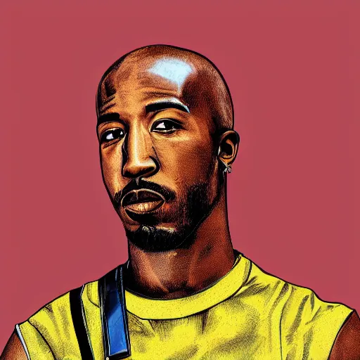 Prompt: detailed portrait of freddie gibbs