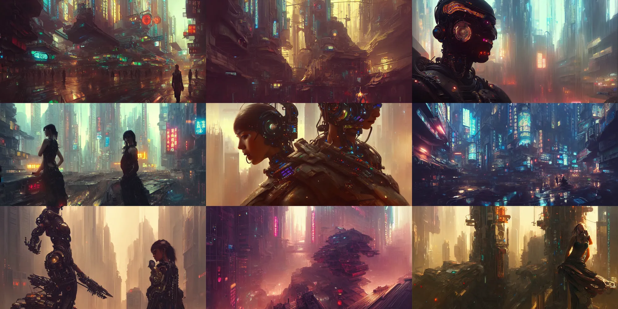 Prompt: ultra realistic beautiful cyberpunk kowloon techno art, sci - fi, fantasy, intricate, elegant, highly detailed, digital painting, artstation, concept art, smooth, sharp focus, illustration, cinematic lighting, art by artgerm and tian zi and greg rutkowski and alphonse mucha