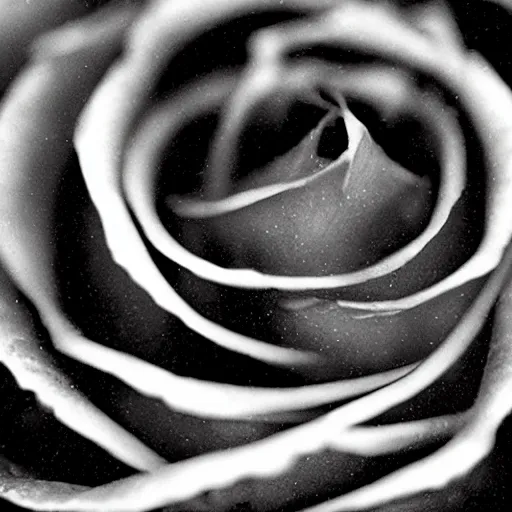 Image similar to award - winning macro of a beautiful black rose made of glowing molten magma