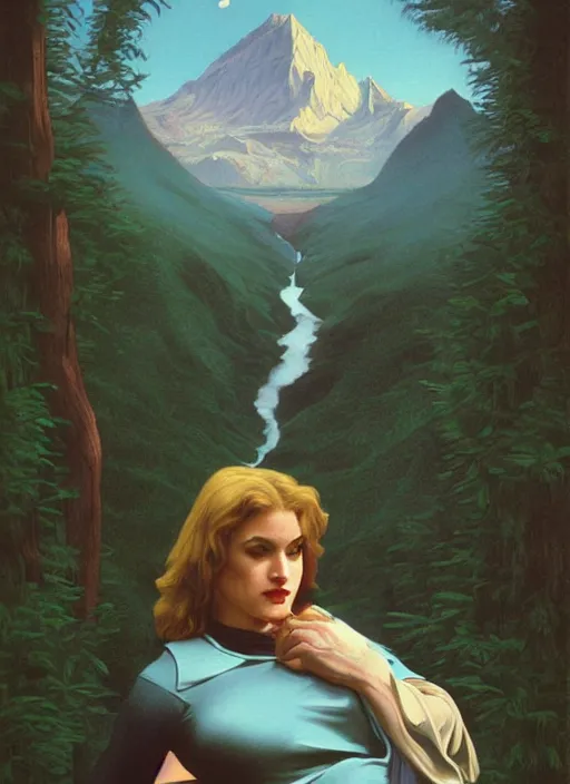 Image similar to twin peaks poster art, the spirit thats the physical embodiment of irritation, old retro pulp, by michael whelan, rossetti bouguereau, artgerm, nostalgic, old fashioned