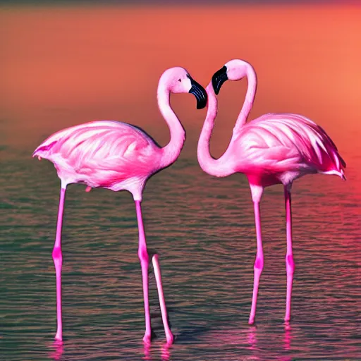 Prompt: album cover of a indie pop band, pink flamingo, album cover art