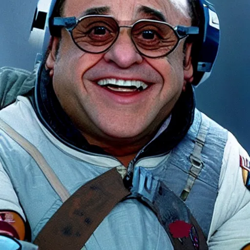 Image similar to Danny DeVito as an X-wing pilot