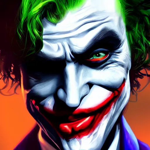 the joker as batman, digital painting, amazing detail, | Stable ...