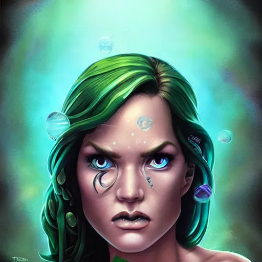 Image similar to underwater lofi shehulk portrait, Pixar style, by Tristan Eaton Stanley Artgerm and Tom Bagshaw.