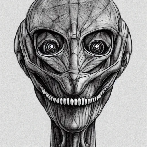 Prompt: sketch of an alien lifeform