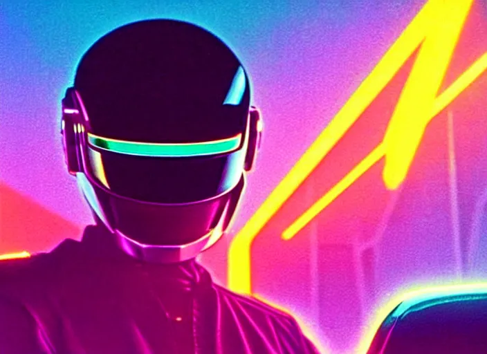 Image similar to knight rider, 1 9 8 2, futuristic style, soft neon, palm, synthwave, technology, shit, daft punk