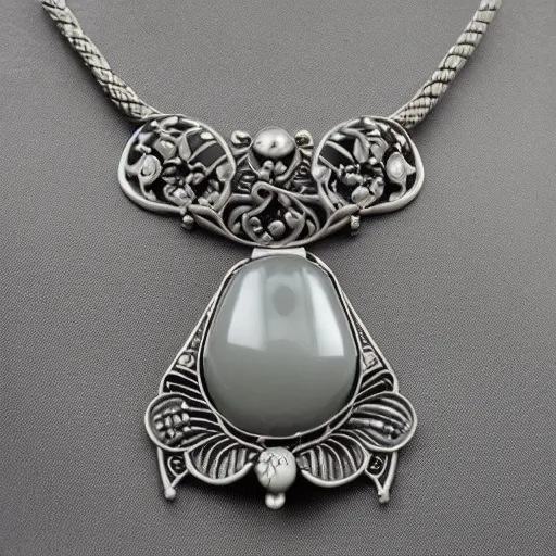 Image similar to complicated artnouveau lalique necklace