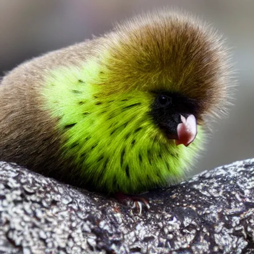 Image similar to adorable kiwi with beady black eyes