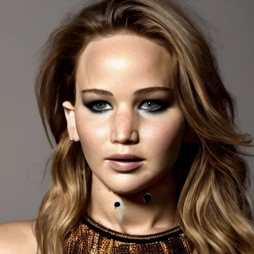 Prompt: tinder profile picture of Jennifer Lawrence, high detail, photography